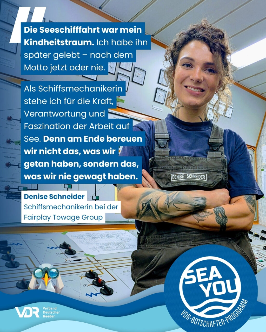 Abbildung eines Instagram Posts einer Teilnehmerin am VDR-Botschafter-Programm "Sea You".