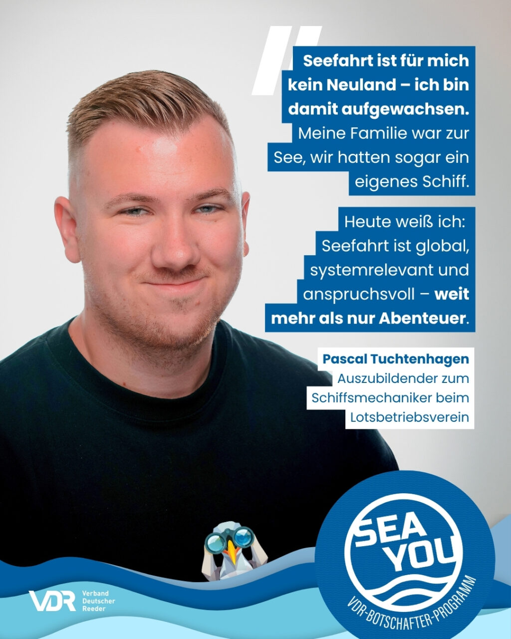 Abbildung eines Instagram Posts einer Teilnehmerin am VDR-Botschafter-Programm "Sea You".